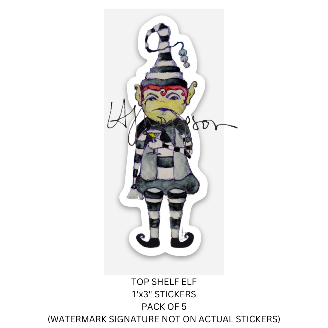 Top Shelf Elf stickers Main Image